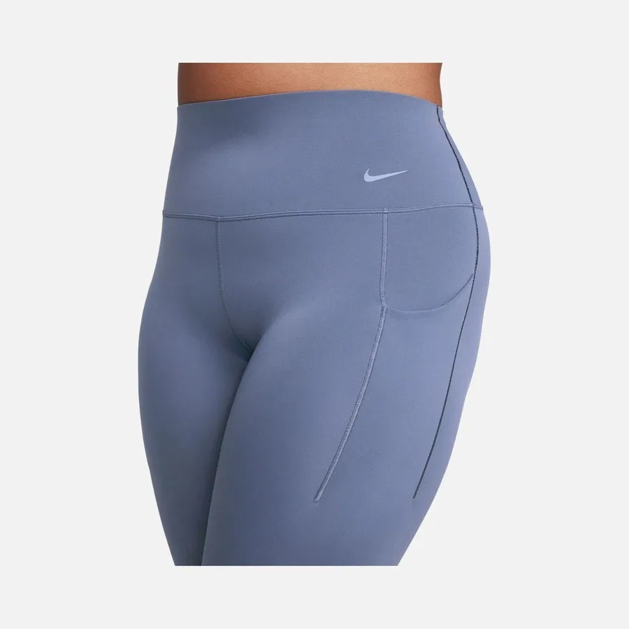 Женские леггинсы для тренировок с высокой посадкой и длиной 7/8 Nike Dri-Fit Universa Medium-Support High-Waisted 7/8 Training, Синий — фото 3