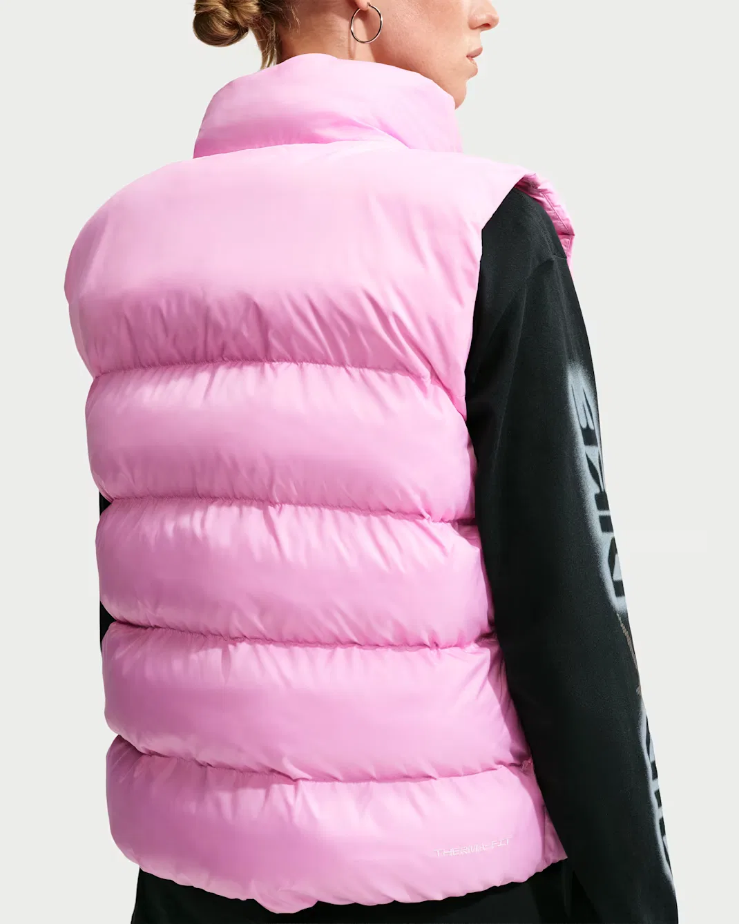 Женский терможилет Therma-FIT Nike Sportswear, Pink Rise/Sail — фото 2
