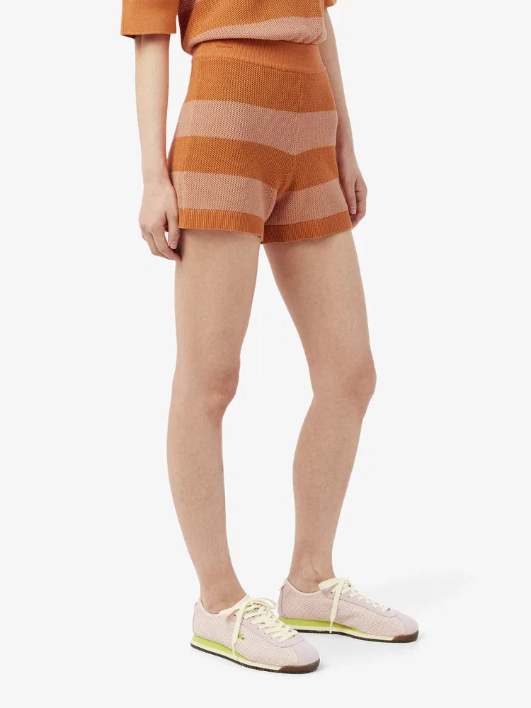 Шорты LACOSTE Bold Stripe, Orange — фото 2