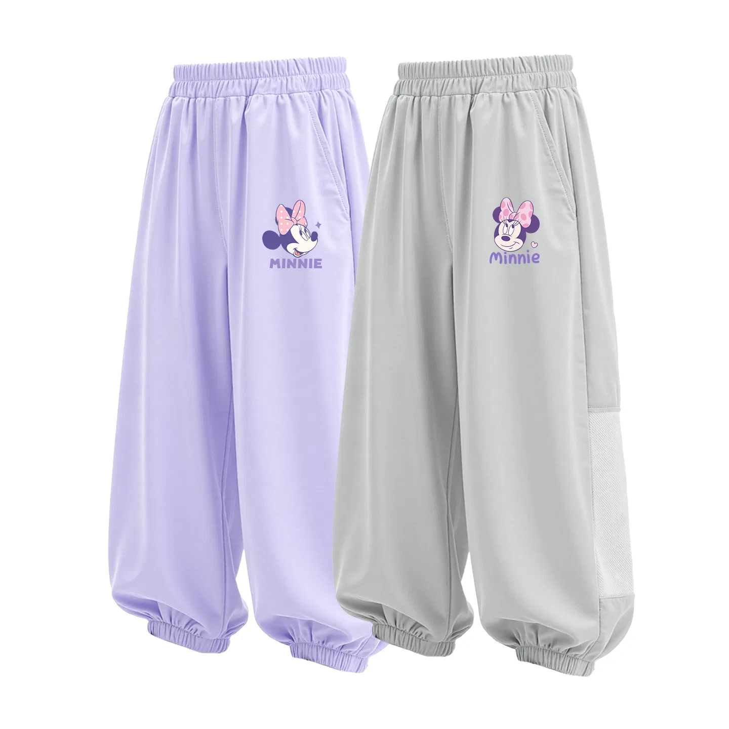 Детские штаны спортивные тонкие, Disney, Orchid Purple и Misty Mountain Grey