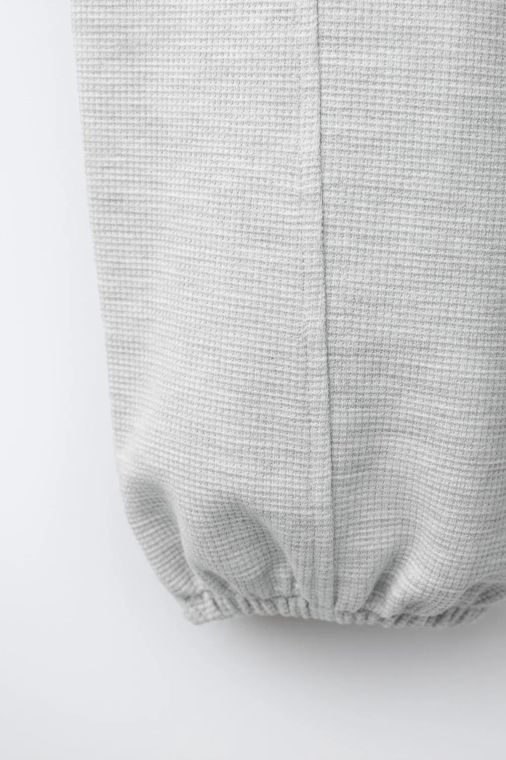 Спортивные джоггеры с вафельной вязкой ZARA, Grey marl — фото 4