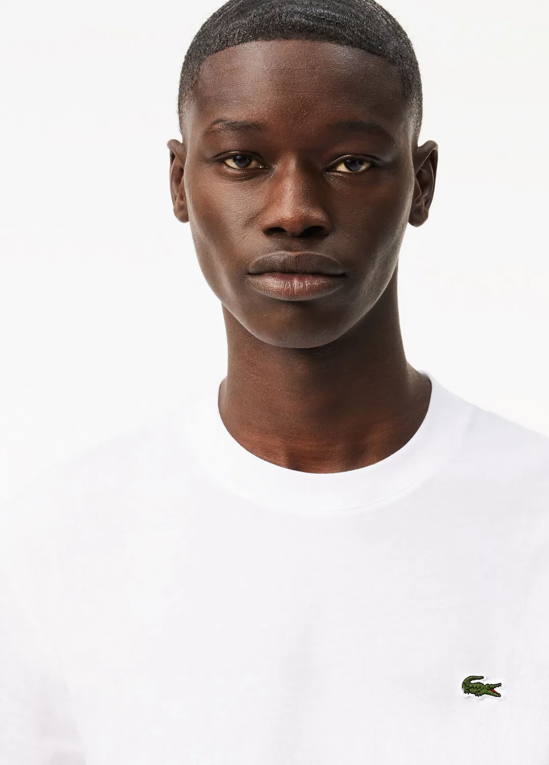 Футболка Lacoste Classic Fit, мужская, хлопок, белый — фото 2