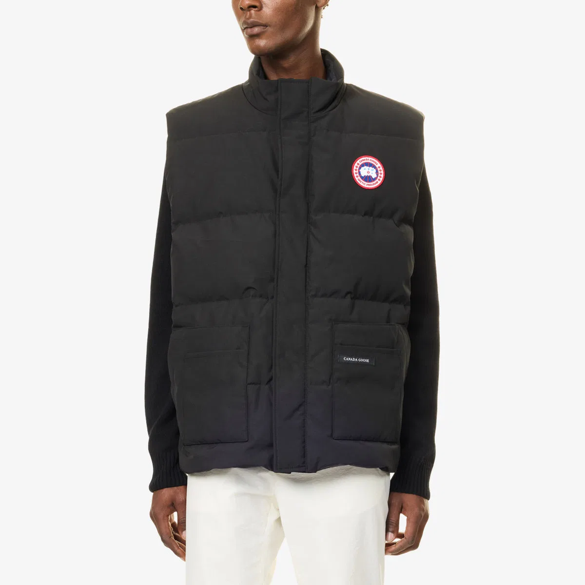 Стеганый жилет Freestyle с нашивкой с логотипом Canada Goose, черный — фото 3