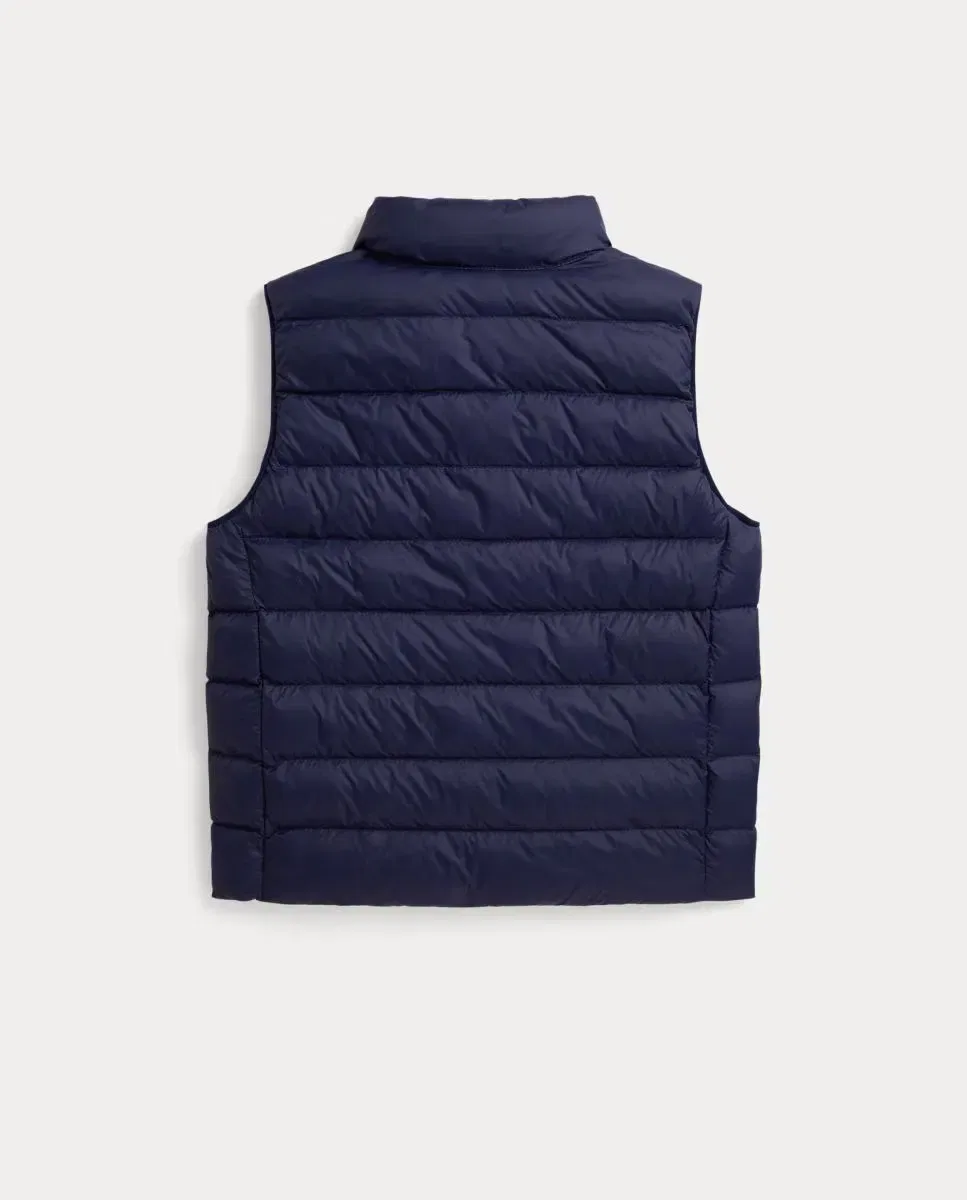 Детский стеганый жилет для мальчиков с принтом Polo Ralph Lauren, Azul Marino — фото 2