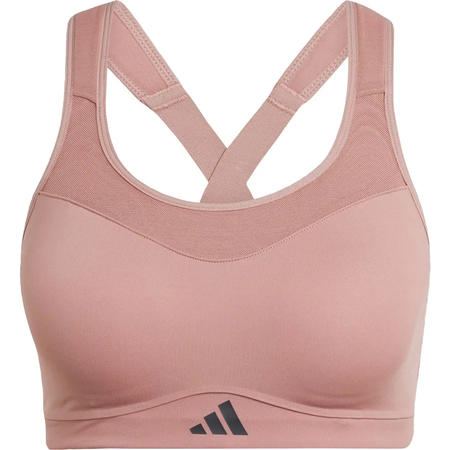 Спортивный бюстгальтер с высокой поддержкой Impact Training High Support Bra adidas, Оранжевый — фото 3