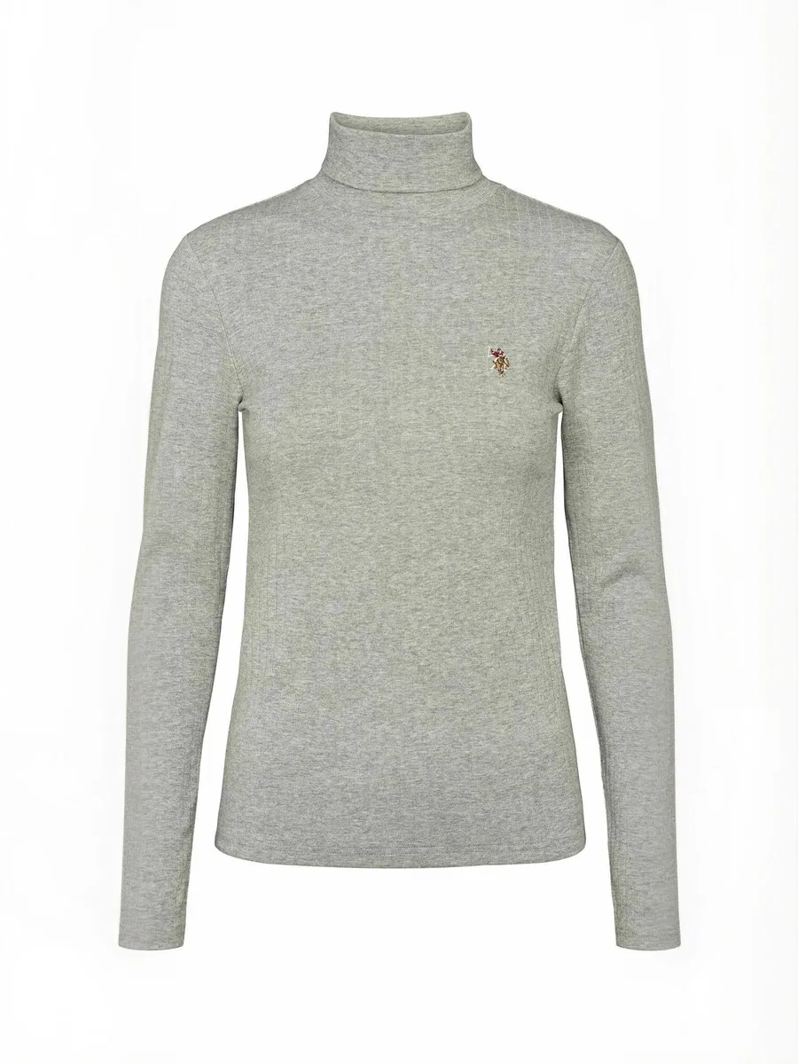 Топ 'UWKarla' серого цвета с пятнистым рисунком U.S. POLO ASSN.