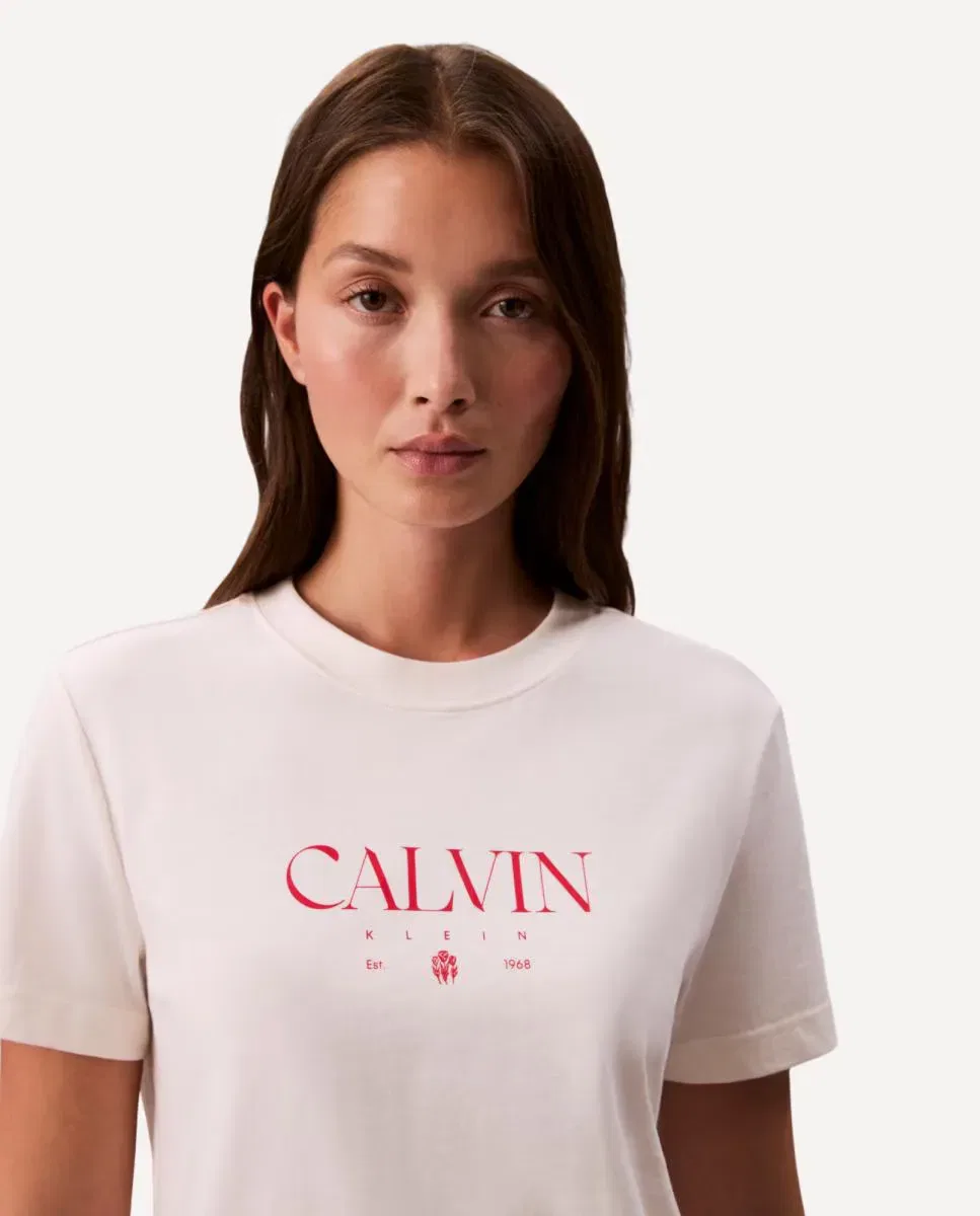 Женская футболка хлопковая Calvin Klein, Crudo — фото 2