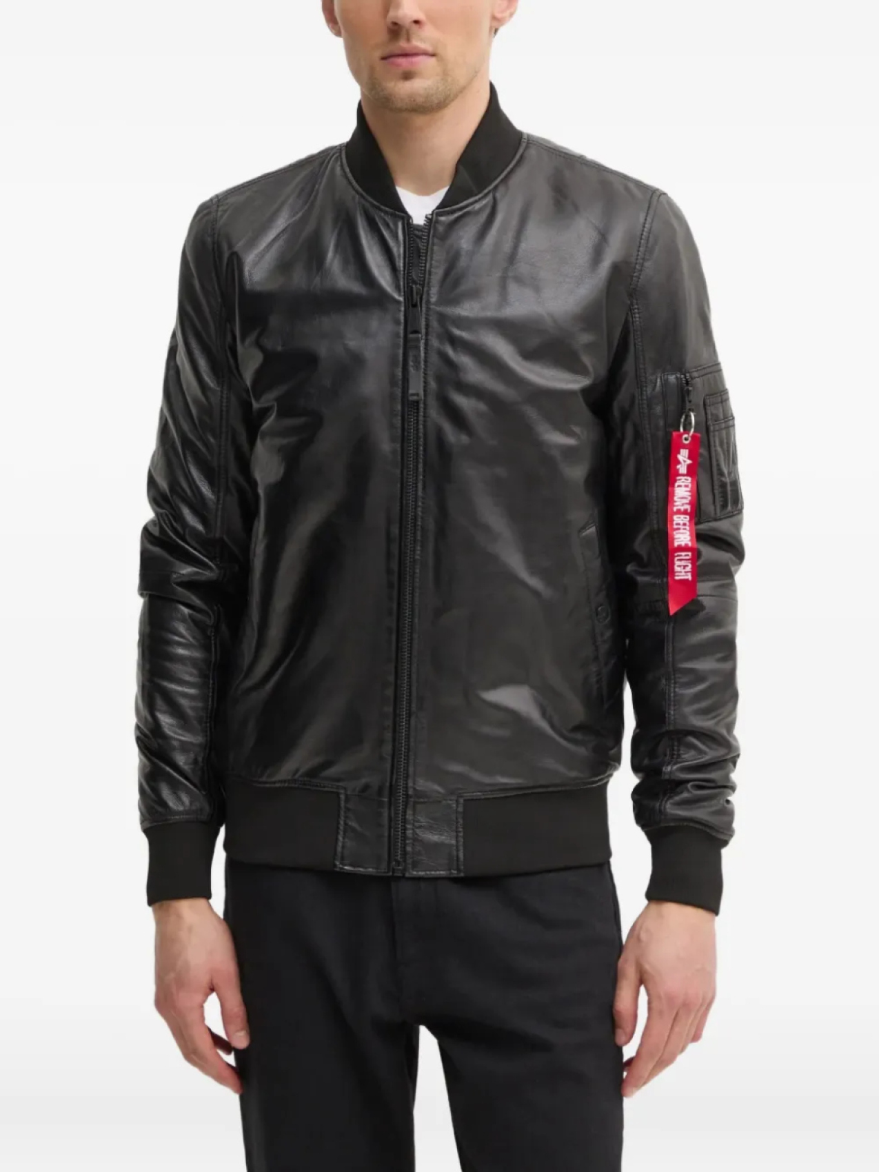 

Куртка-бомбер Alpha Industries MA-1, черный