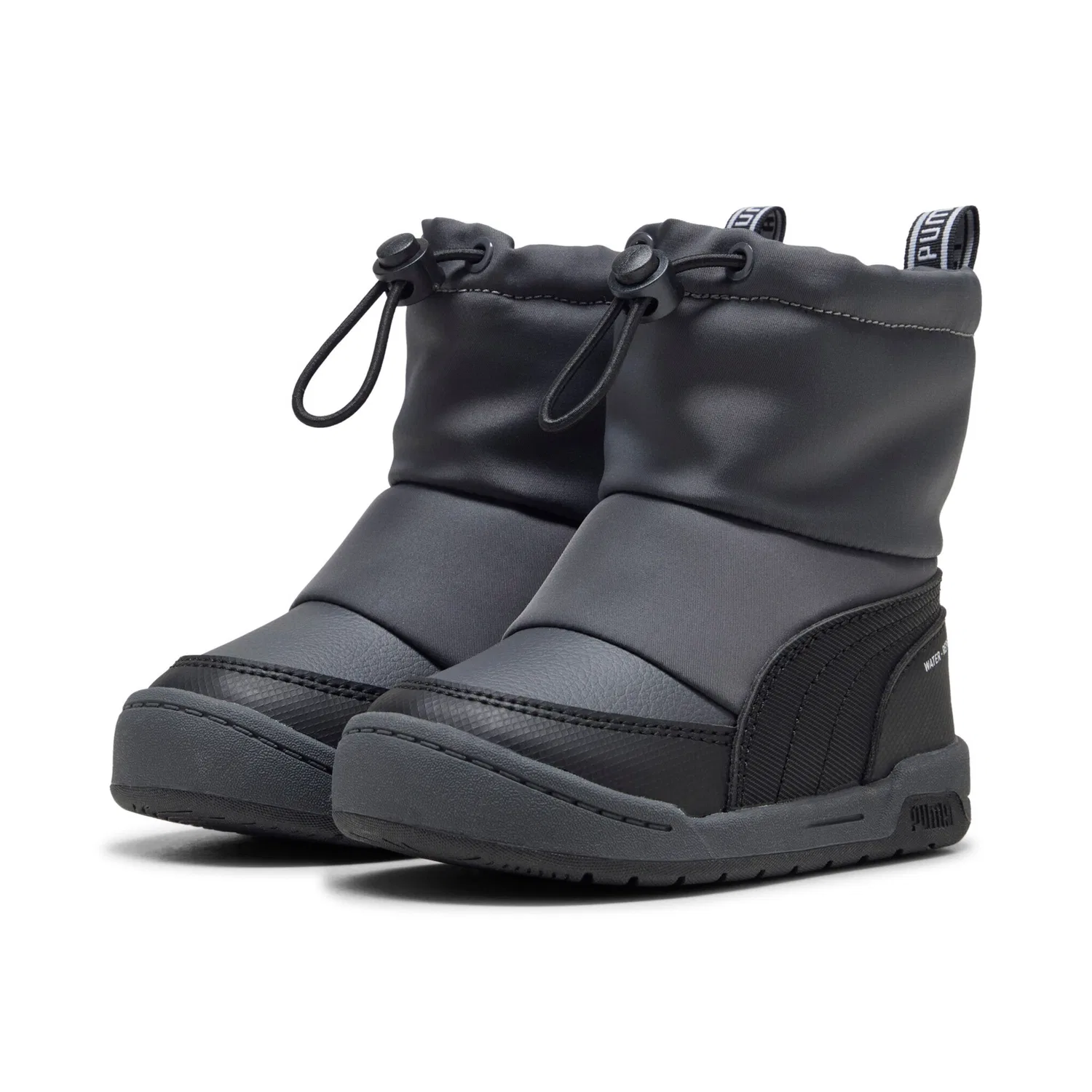 Детские зимние ботинки мультифлекс PUMA, Dusky Gray/PUMA Black/PUMA White