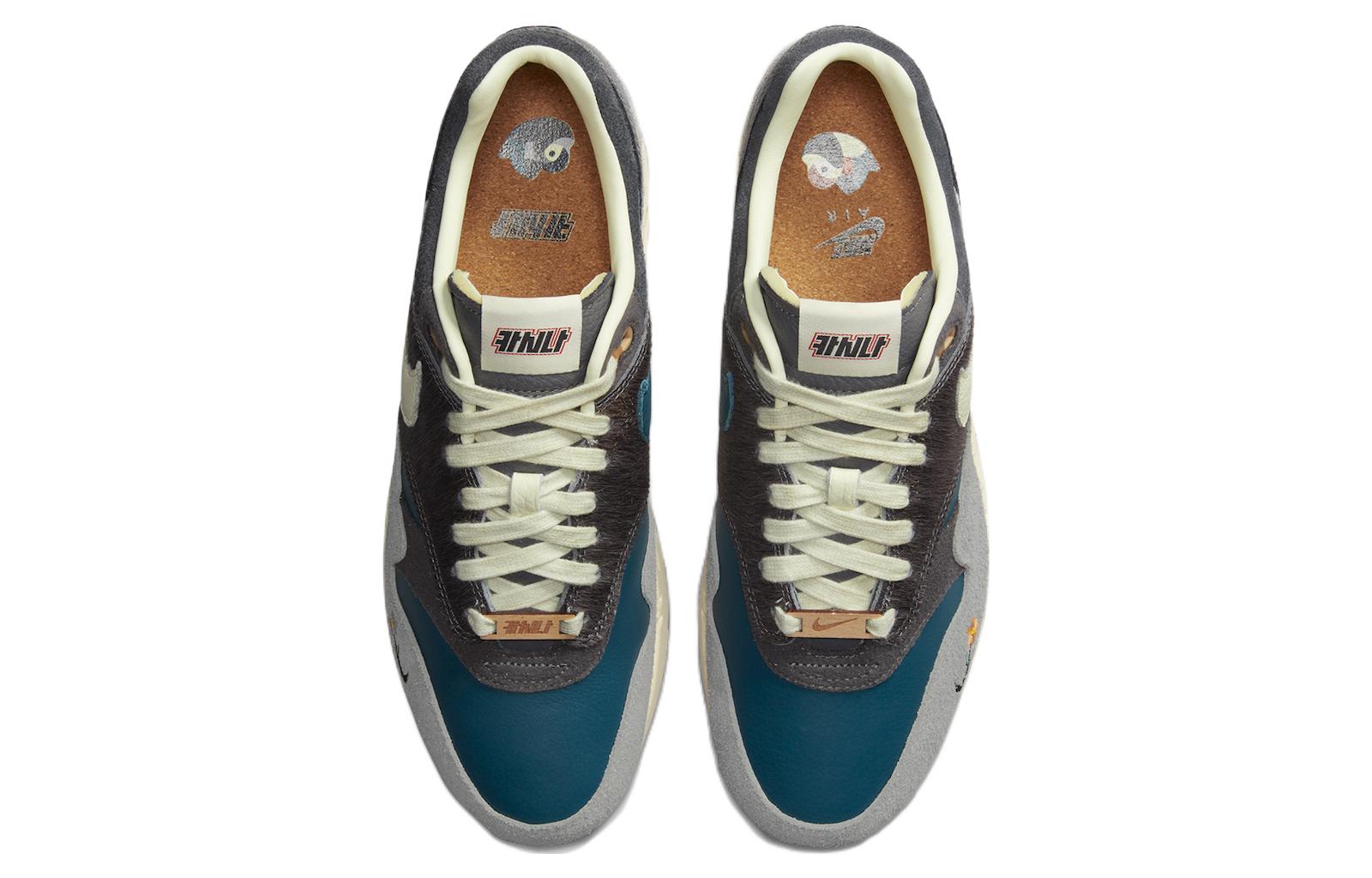 Кроссовки Nike X Kasina Air Max 1 Sp, серый/черный — фото 4