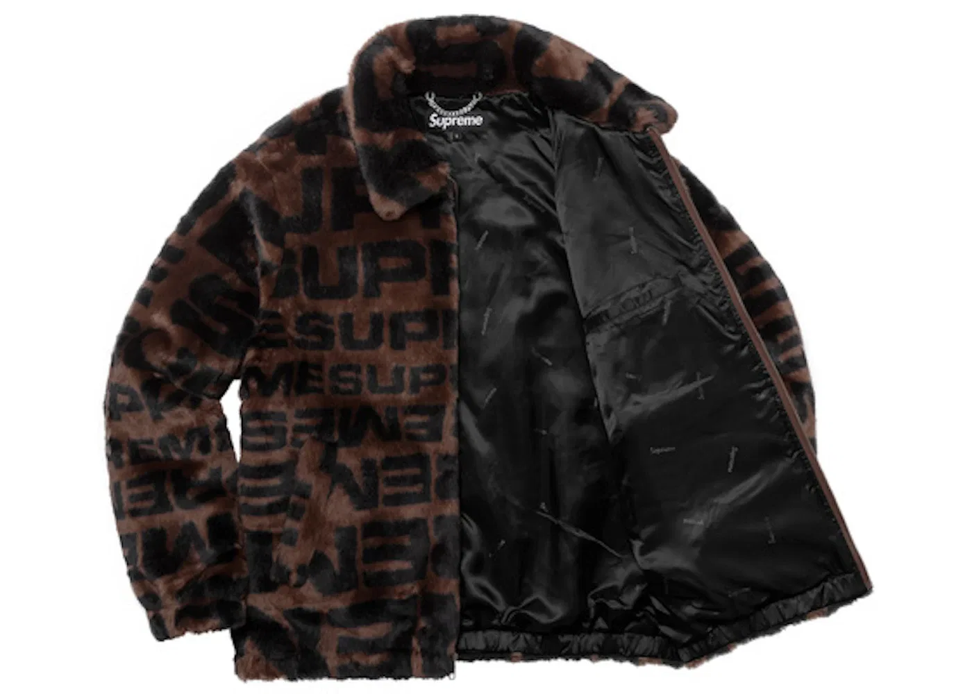 Мужская куртка-бомбер из искусственного меха Repeater Bomber Supreme, Brown — фото 2