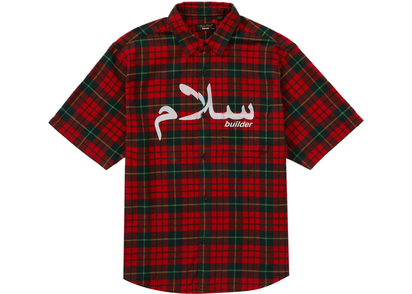 Мужская рубашка с принтом Flannel Shirt Supreme, Red Plaid