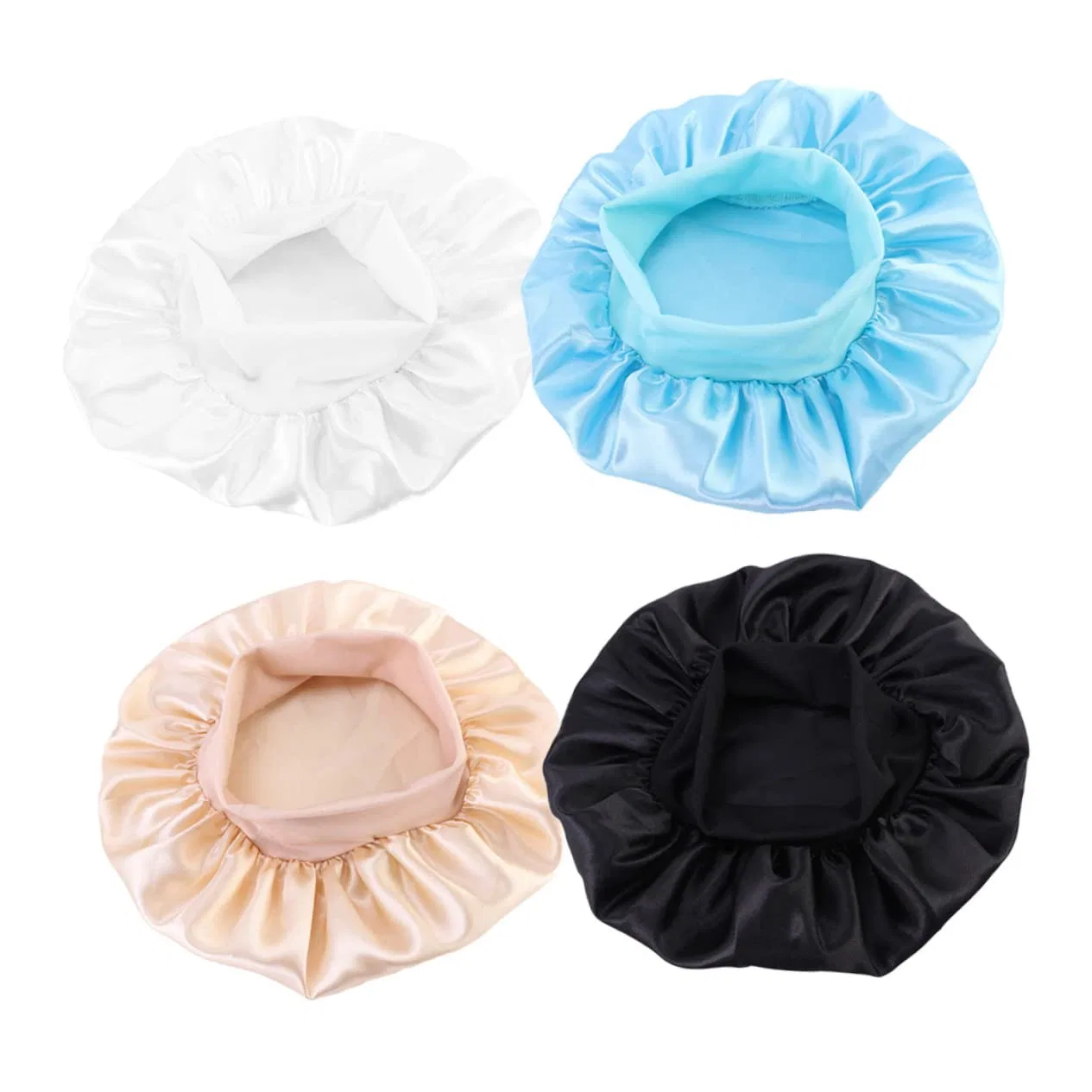 Набор шапочек для душа 8 шт, Polyester, Amosfun, 29x29 см, Khaki