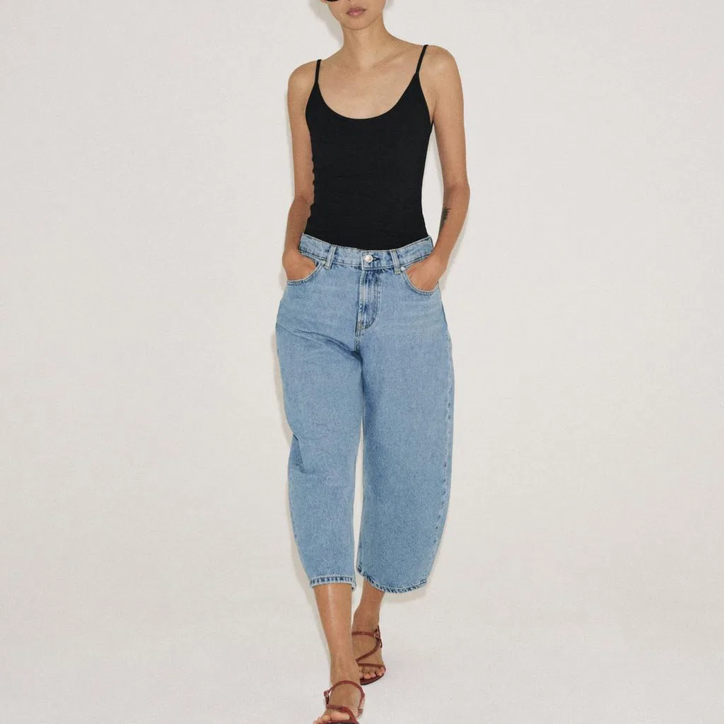 ZARA Женские джинсы ZW Jeans Blue — фото 4