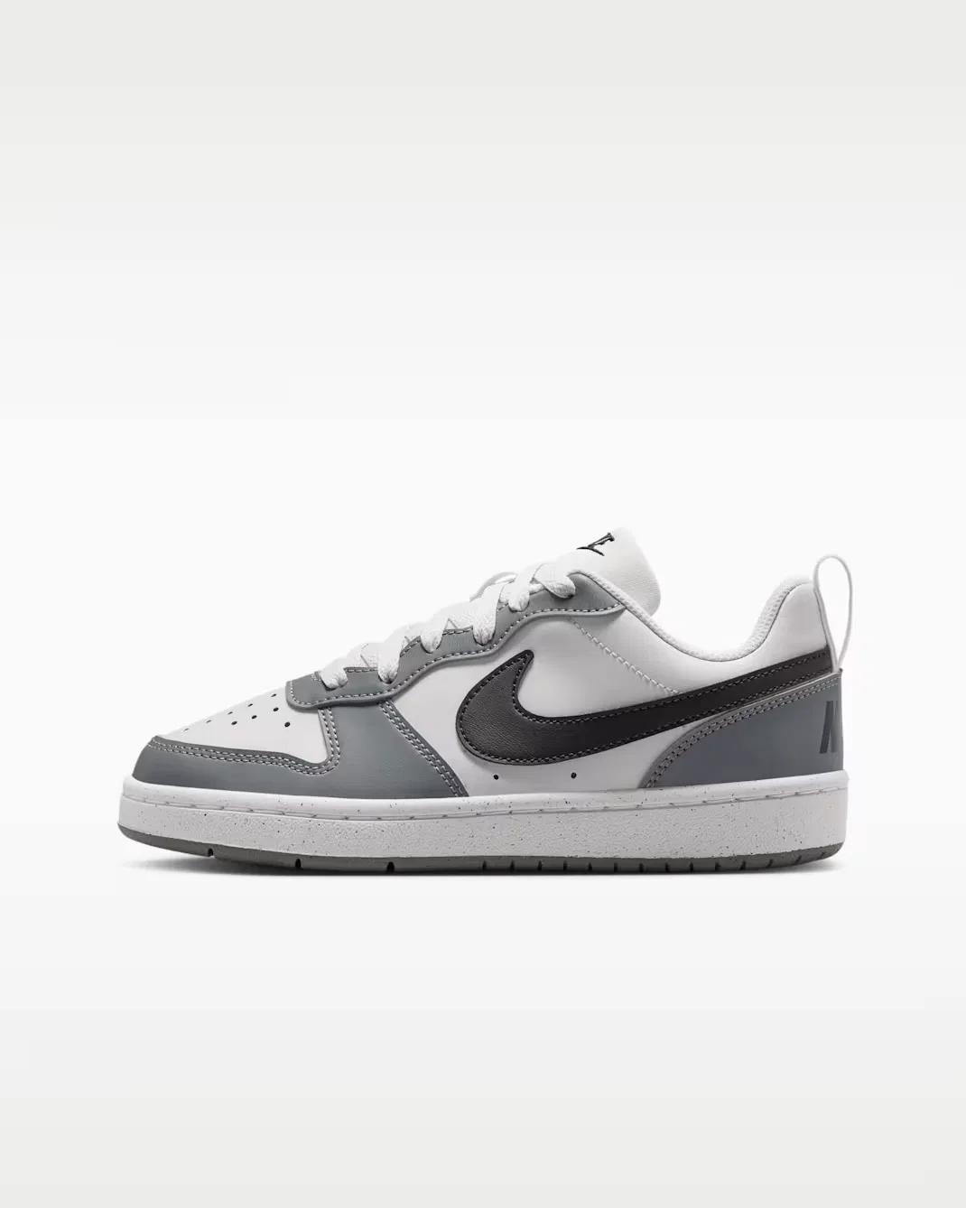 Кроссовки для детей постарше Nike Court Borough Low Recraft, Platinum Tint/Smoke Grey/White/Black