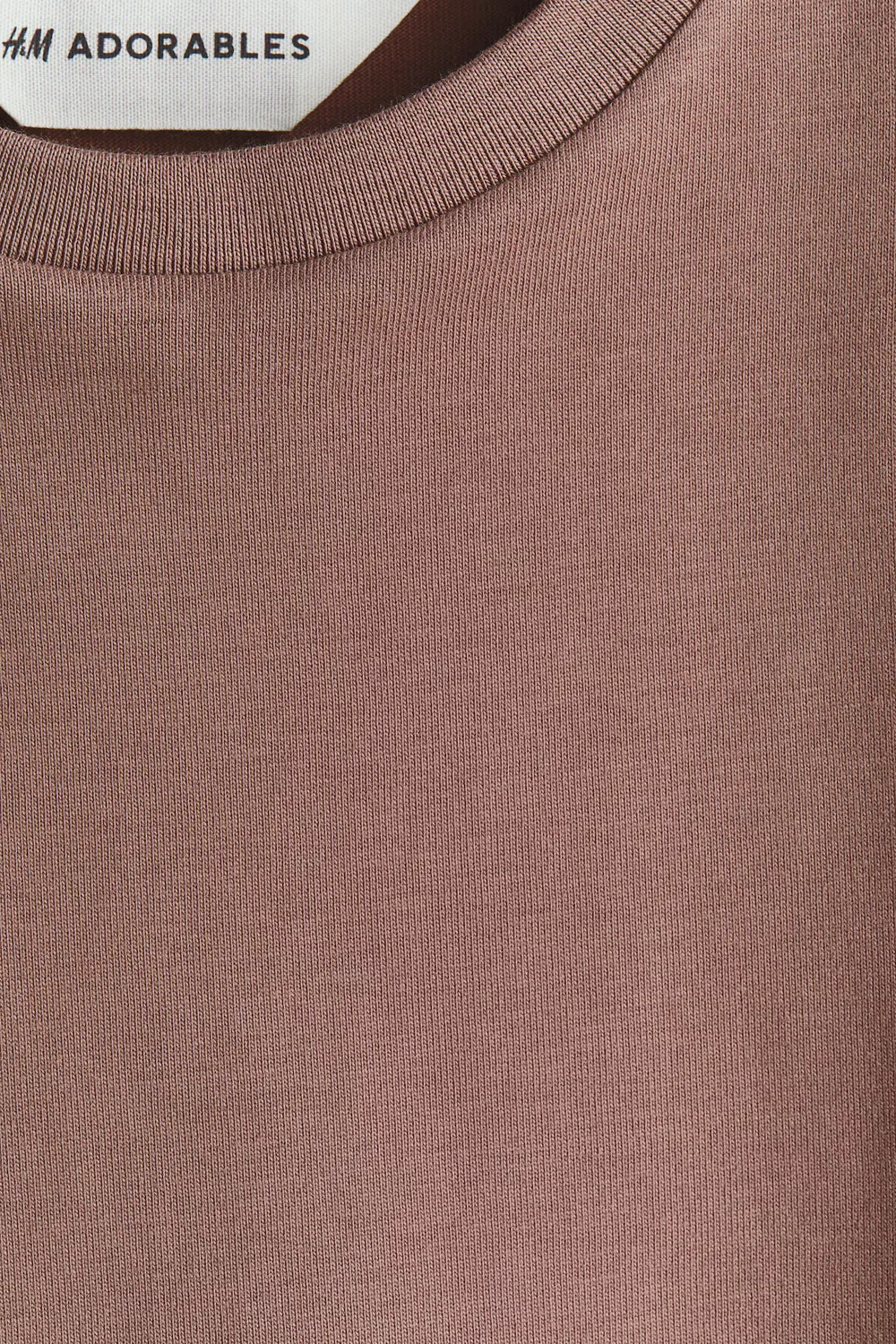Футболка из хлопка пима свободного кроя H&M, Braun — фото 2