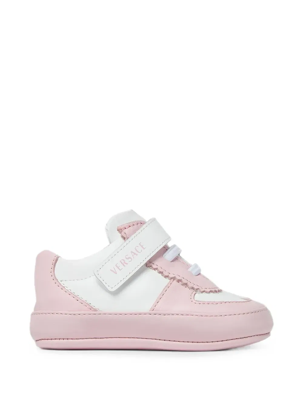 Кожаные кроссовки Versace Kids, розовый