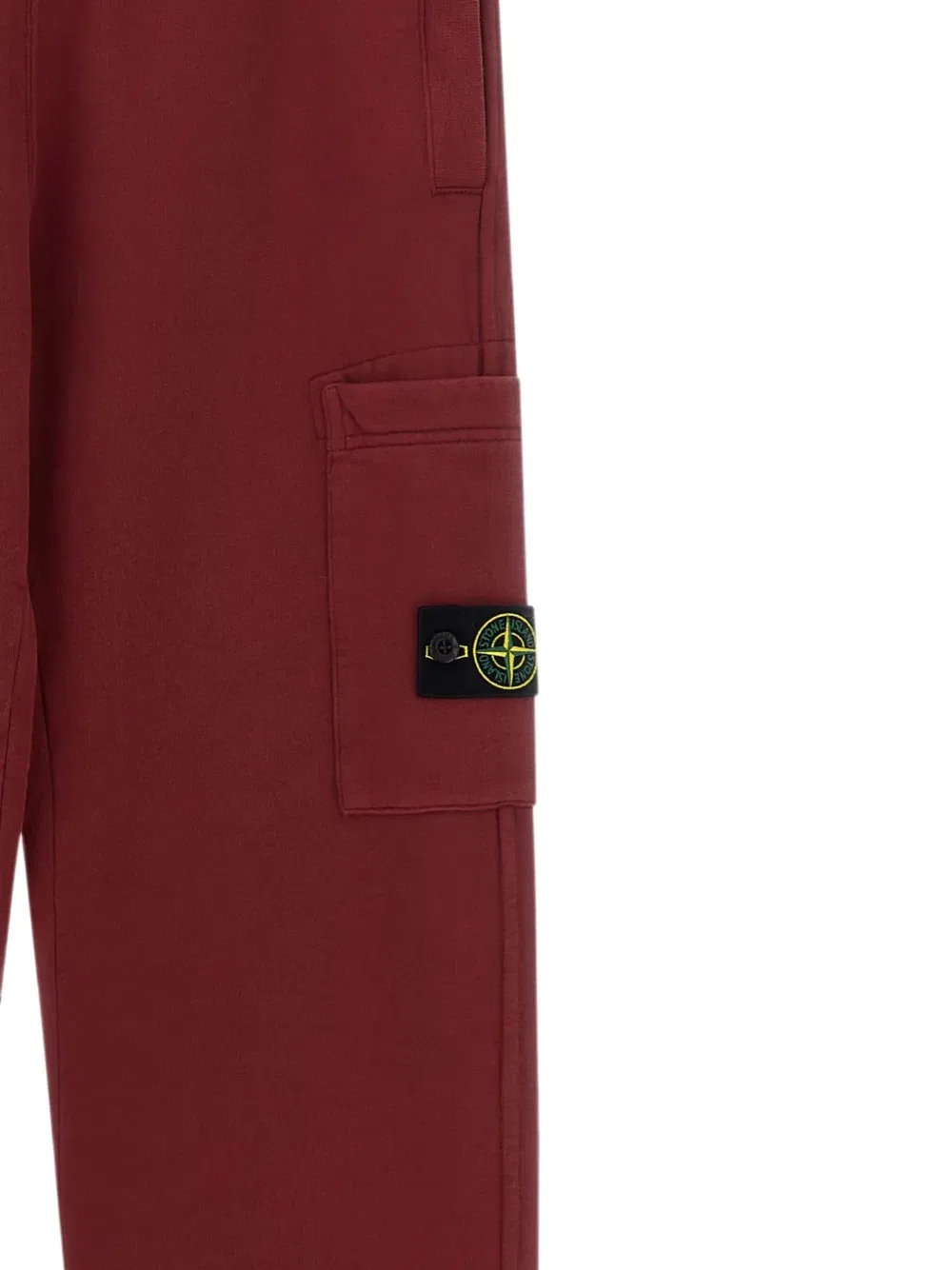 Брюки спортивные с логотипом Stone Island Junior, красный — фото 3