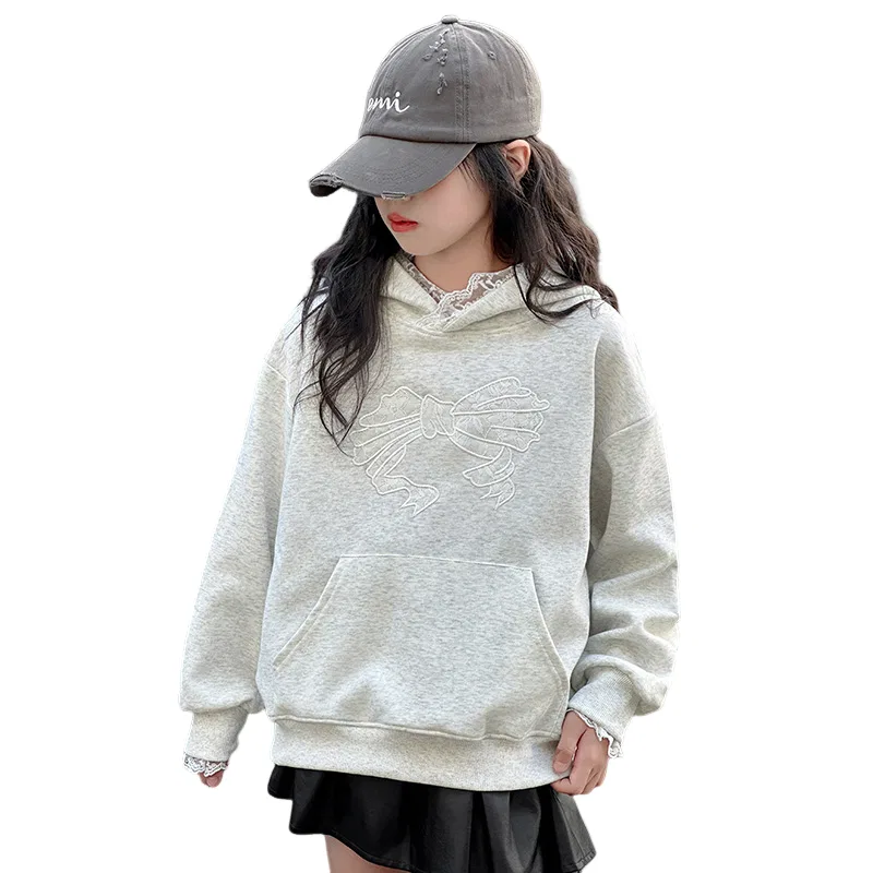 Детский свитшот с принтом Lanza, Heather Gray