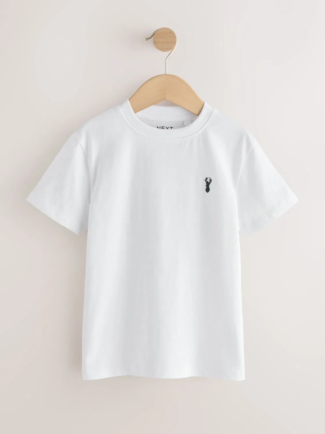 Футболка с вышивкой оленя, Regular Fit Next, белый