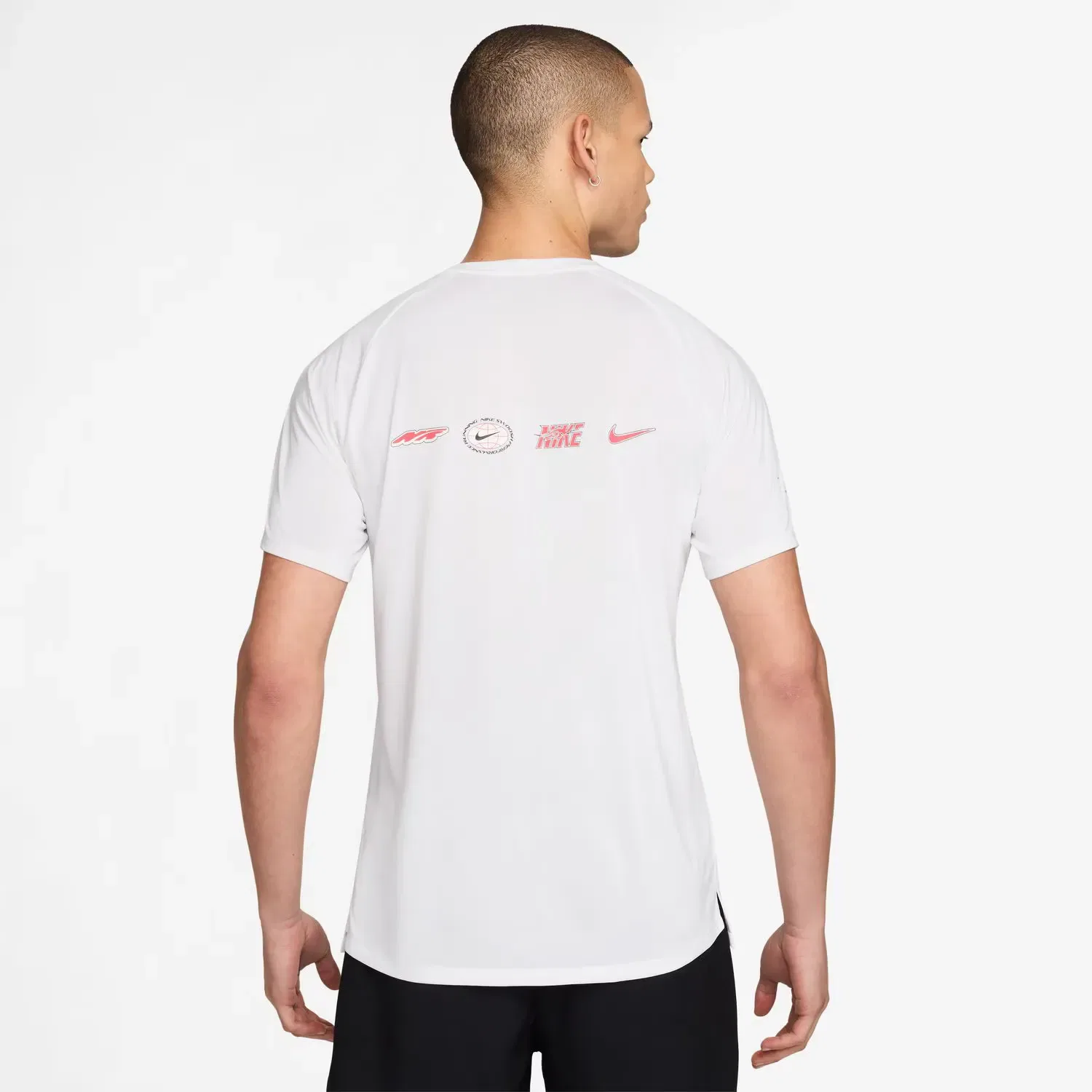 Мужская футболка с коротким рукавом Nike Stride Unstp SS Top Nike, Blanco — фото 2