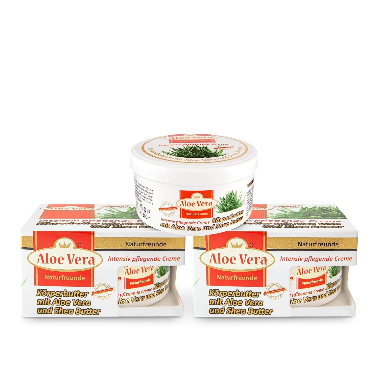 Набор Body Butter с алоэ вера и маслом ши Sanddorn Naturfreunde, 3 шт, 300 мл — фото 2