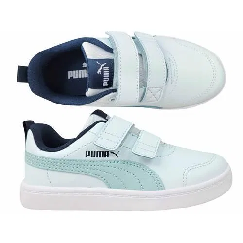 Детские кеды с липучкой Puma Courtflex V2 V Ps, Hellblau — фото 3