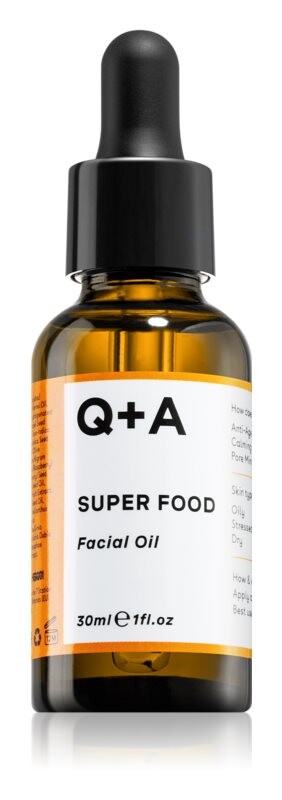 

Антиоксидантное масло для лица на день и ничего Q+A Super Food