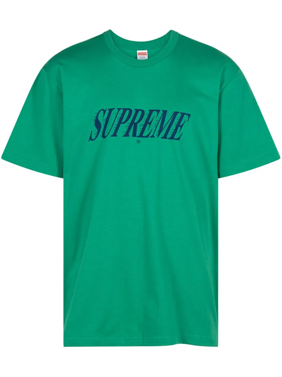 Футболка с Логотипом Лимонного Цвета Supreme, зеленый