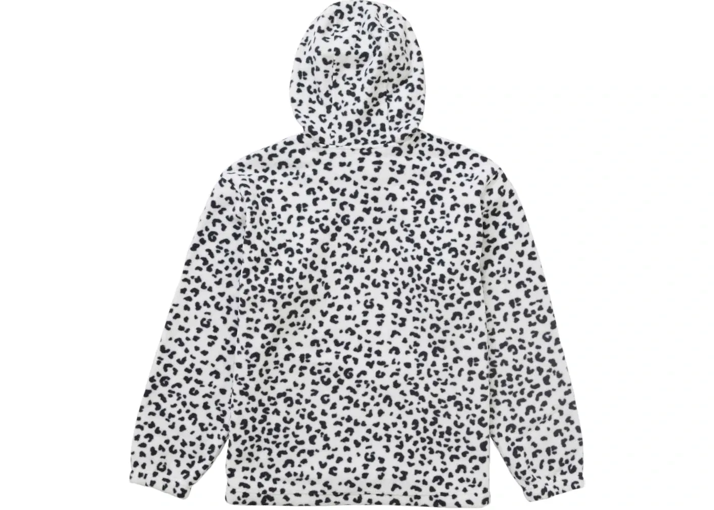 Мужской свитшот с капюшоном и встроенной маской Polartec Facemask Half Zip Hooded Sweatshirt (FW24) Supreme, Leopard — фото 2