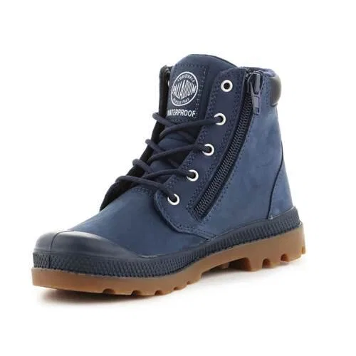 Детские водонепроницаемые ботинки Pampa HI Cuff WP Palladium, Navyblau — фото 4