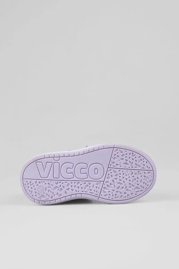 Детские ботинки для девочек с ортопедической подошвой Vicco, Purple — фото 4