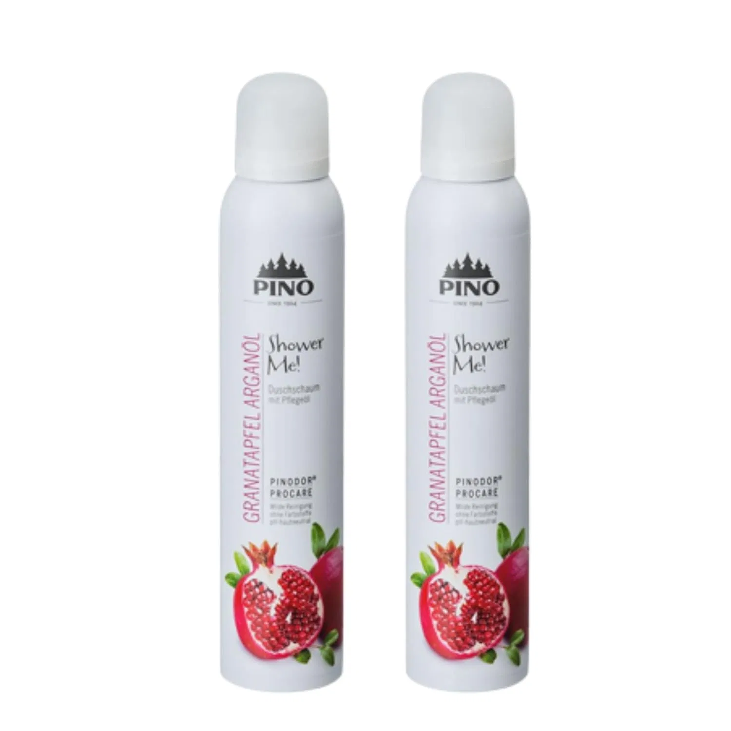 Пена для душа Pomegranate Argan PINOFIT, 2 x 200 мл