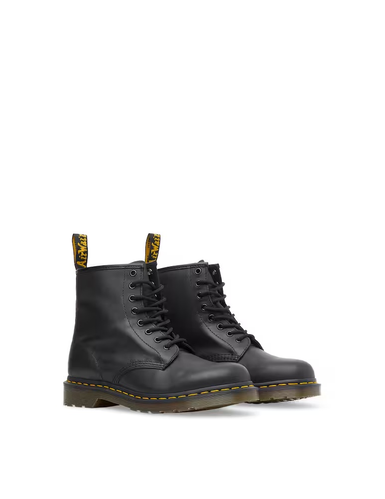 Мужские ботинки Dr. Martens 1460 кожаные с контрастной строчкой, черный — фото 3