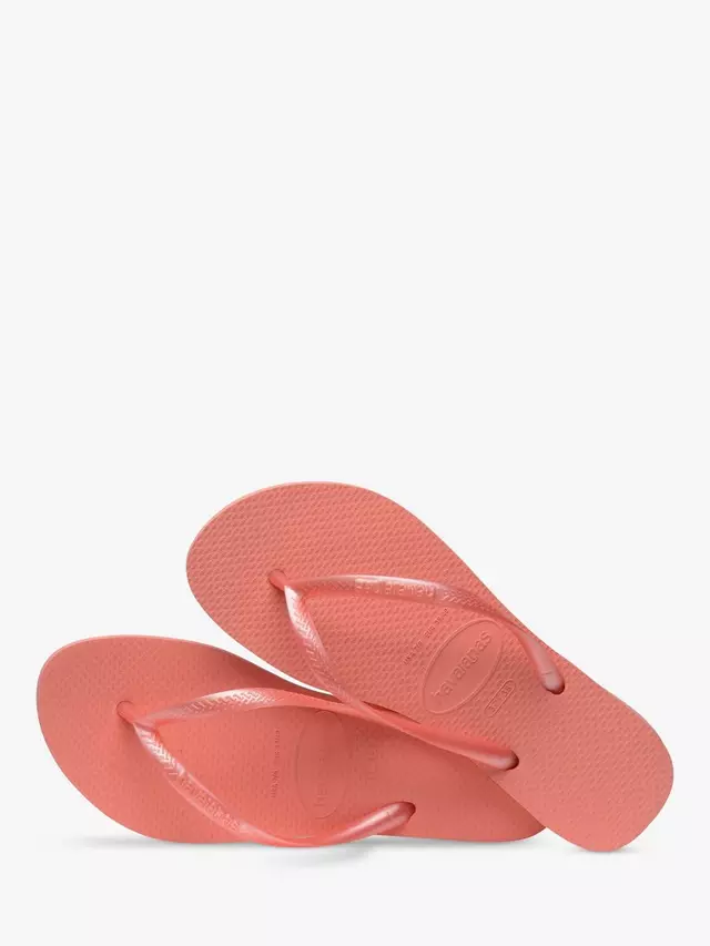 Шлепанцы Havaianas Slim, цвет peach/rose — фото 4