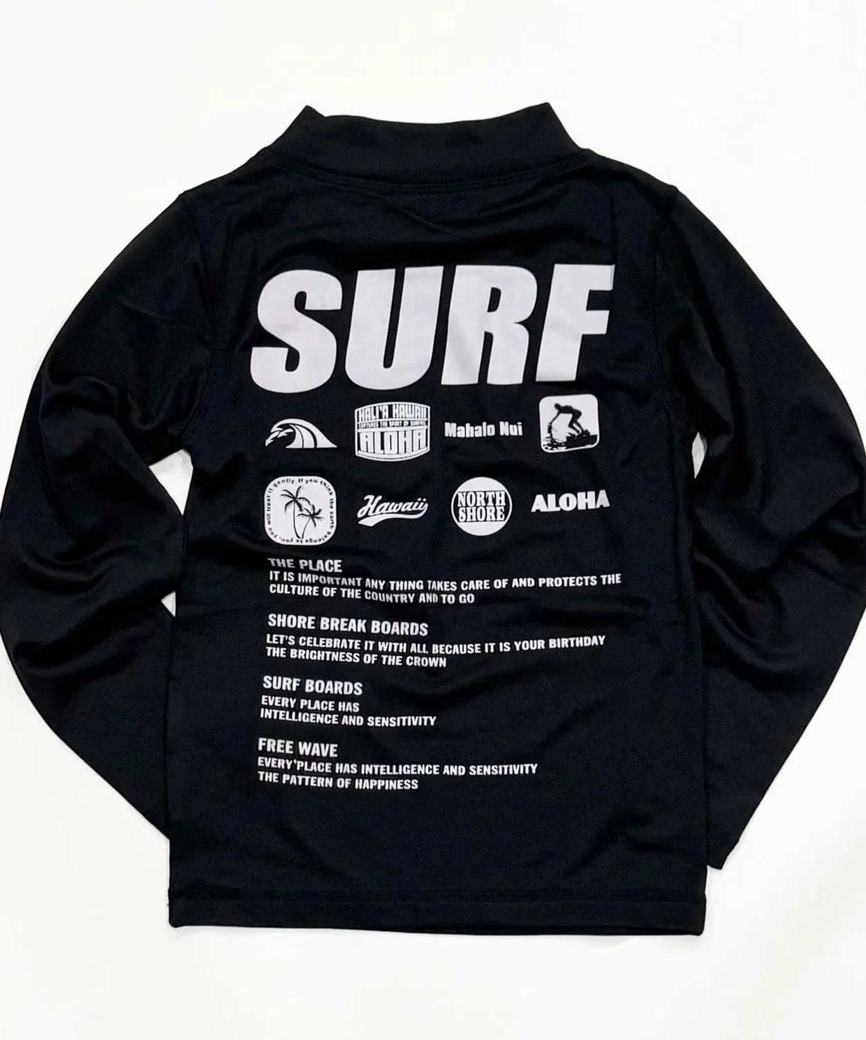 Детский лонгслив с принтом Rash Guard SHISKY, Black