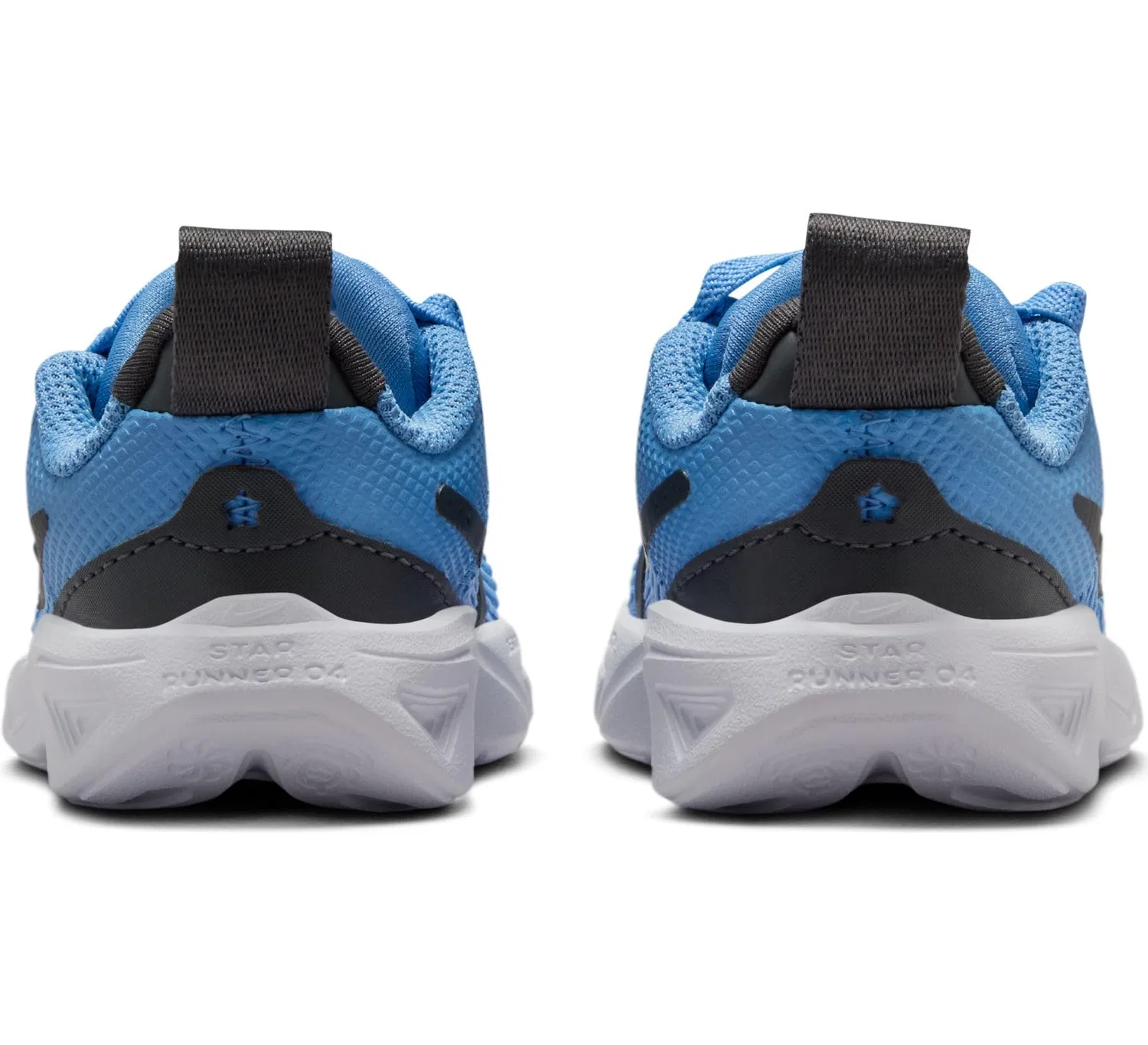 Детские кроссовки для мальчиков с шнуровкой Star Runner 4 NN NIKE, Bluebeyondanthracite Bluetint White — фото 3