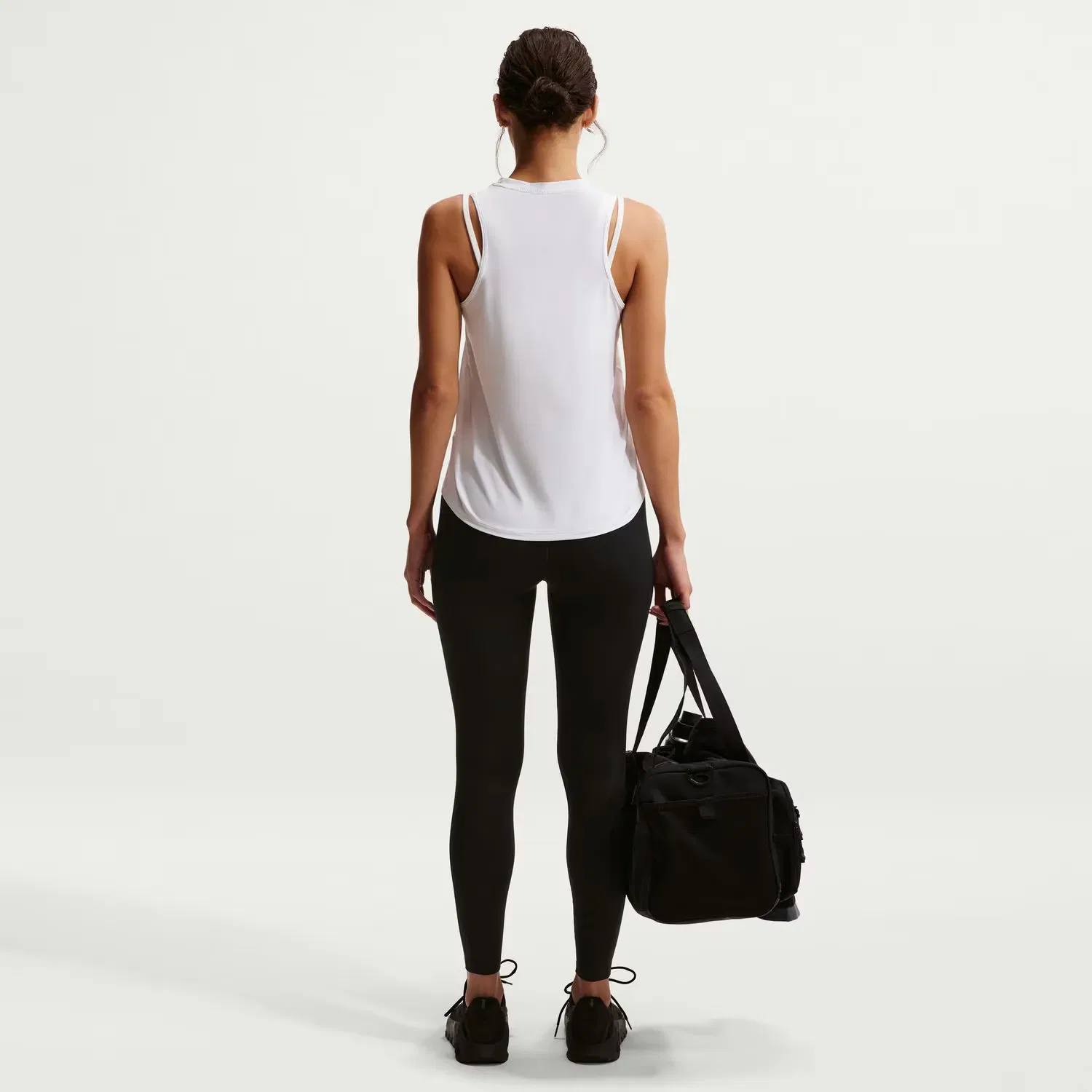 Женские леггинсы 7/8 с высокой посадкой Nike Dri-FIT One HR, Черный — фото 2
