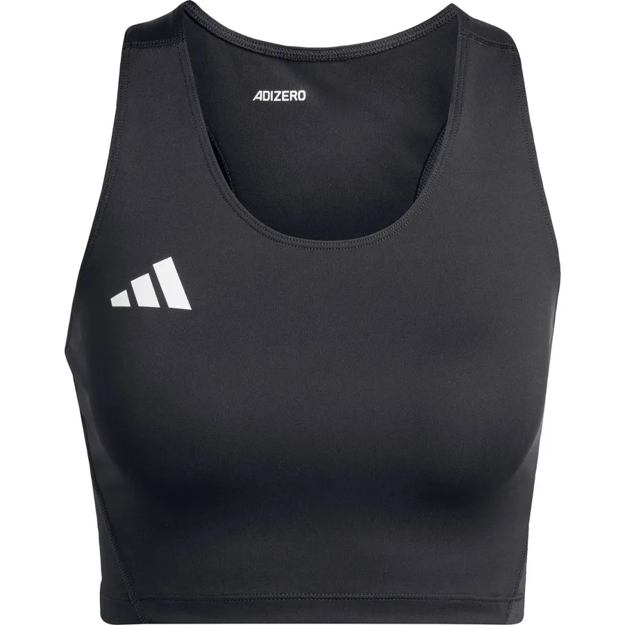 Женский топ для бега Adizero Essentials Crop, adidas, Черный