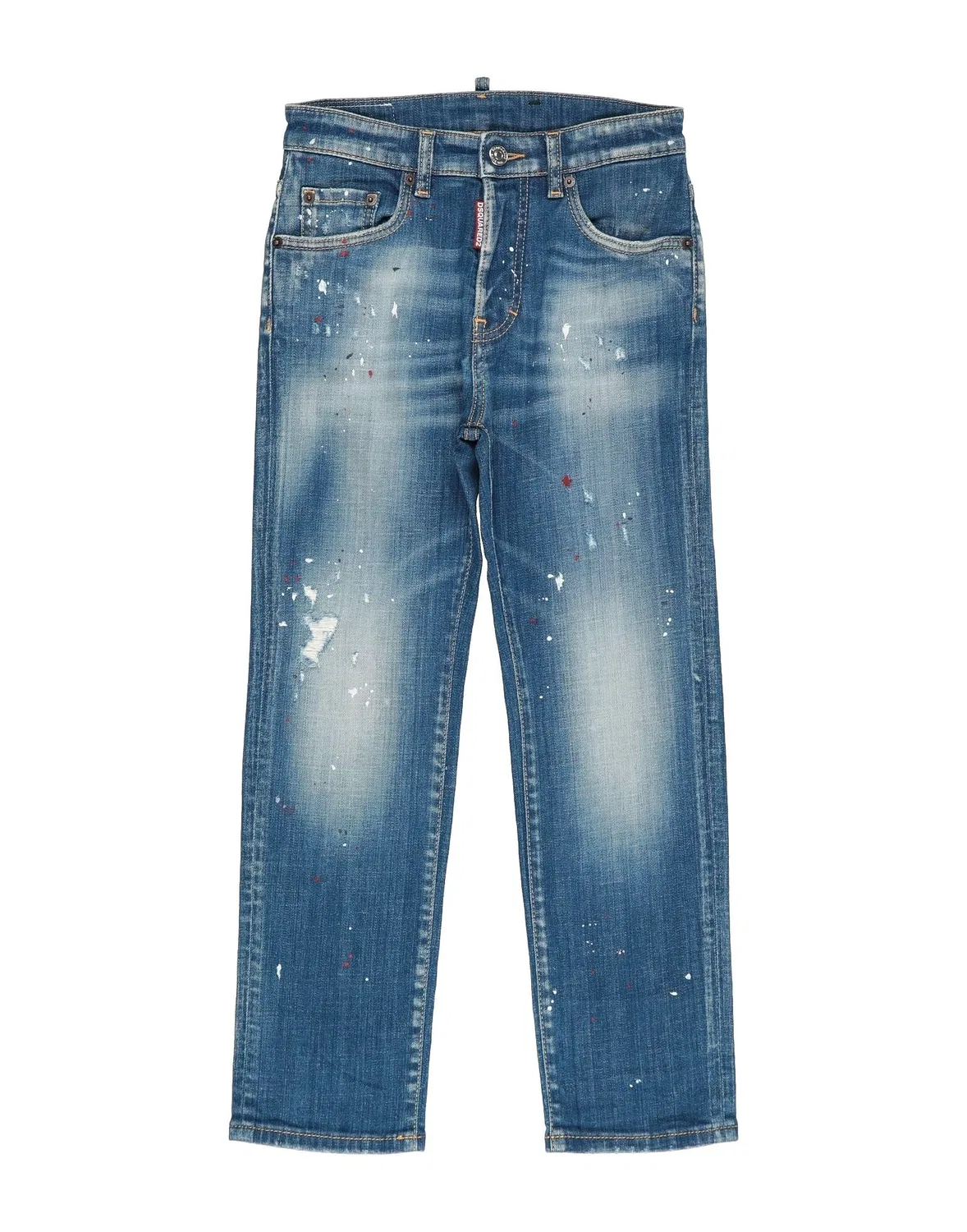 Подростковые джинсы для мальчиков с потертостями Dsquared2, синий