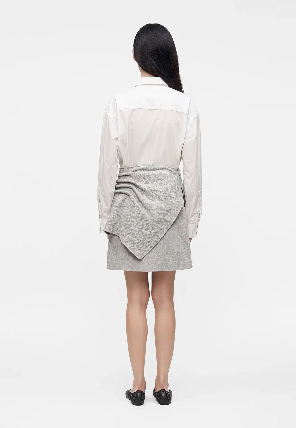 Мини-Юбка Emporio Armani, Melange Grey — фото 3