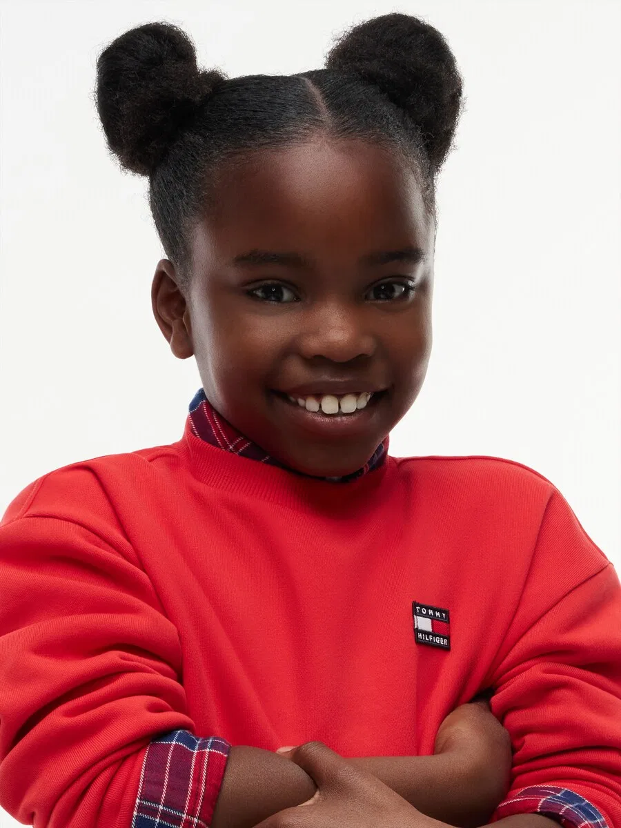 Толстовка TOMMY HILFIGER 'HERITAGE' красного цвета — фото 3