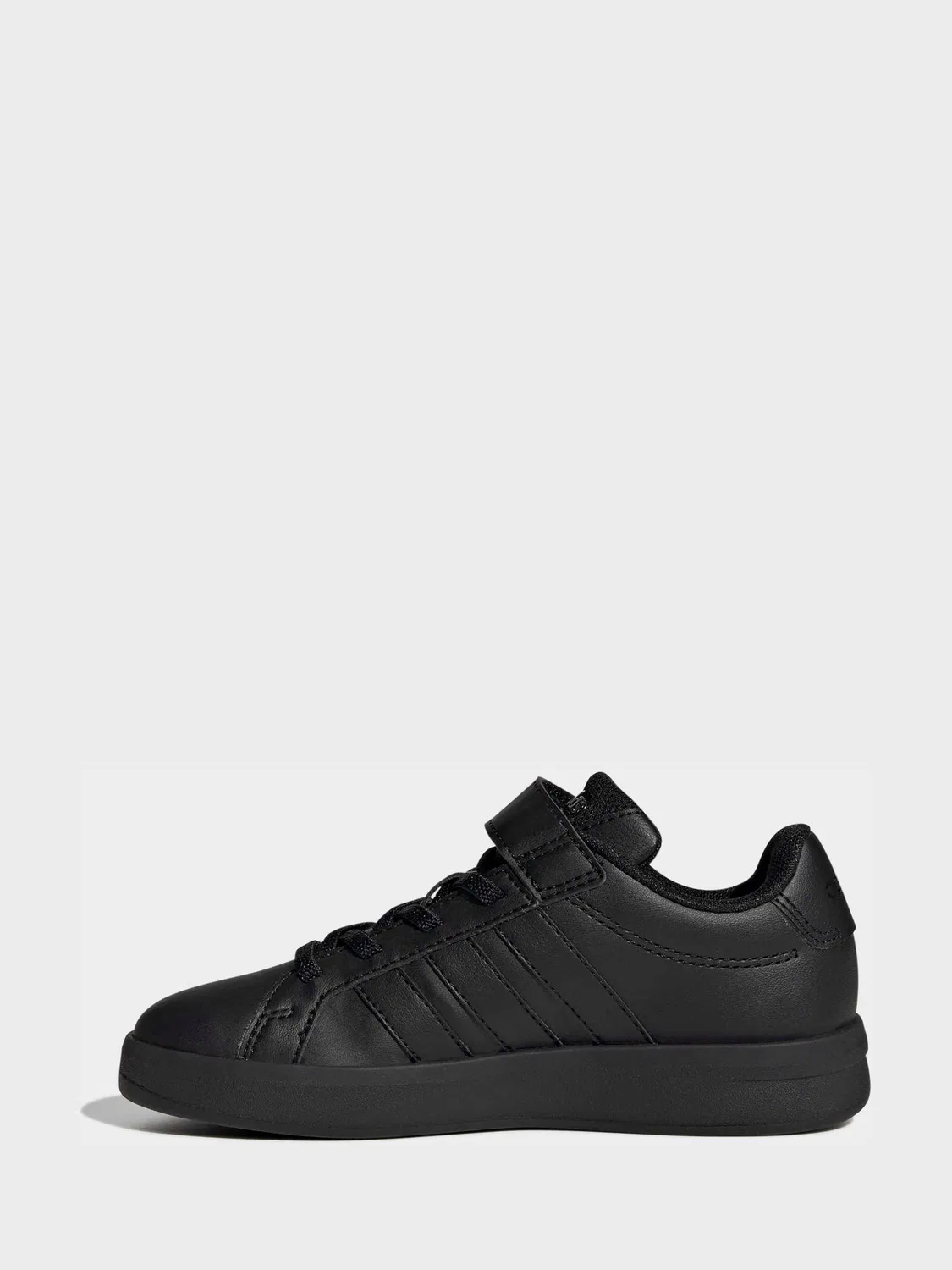 Кроссовки adidas Grand Court 3.0 Elastic Lace, черные — фото 2
