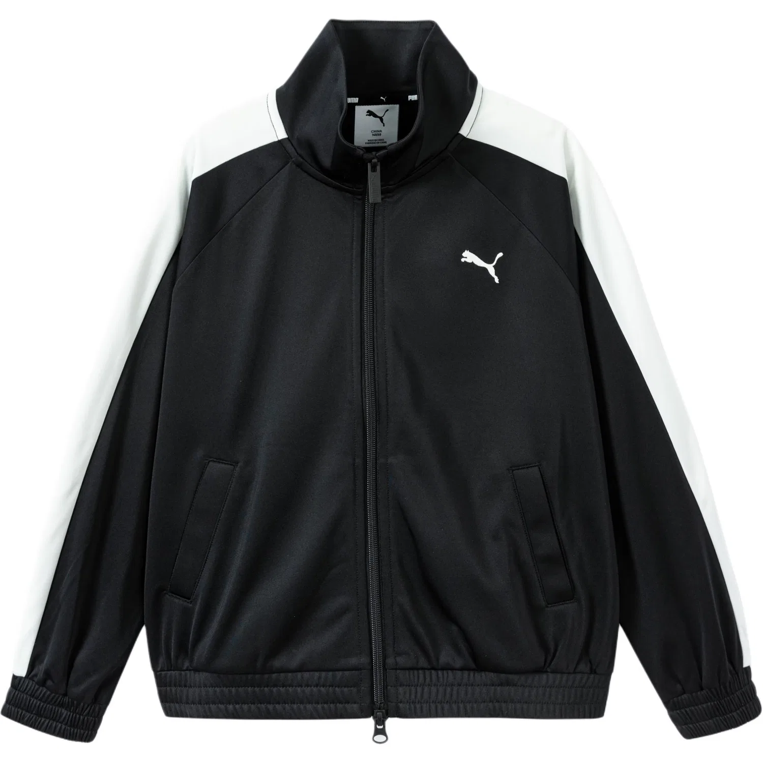 Детский топ с воротником-стойкой PUMA, Black