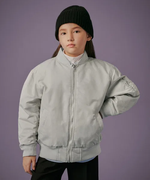 Детский бомбер MA-1 Oversize MUSINSA STANDARD KIDS, Dusty Cream
