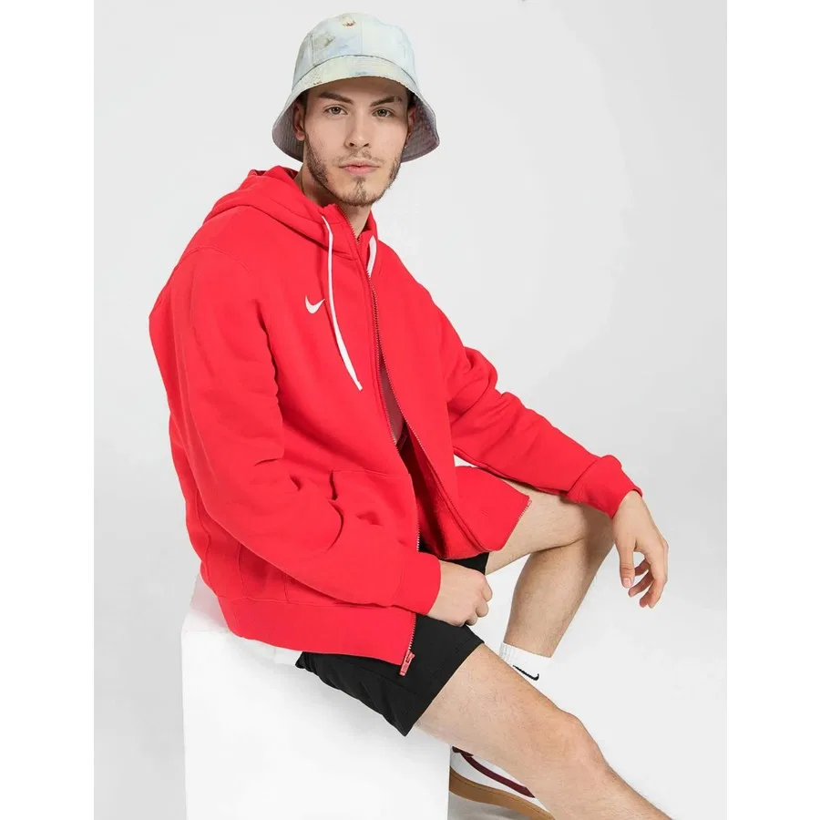 Мужской спортивный свитшот с капюшоном Dry Park Nike, Красный — фото 3