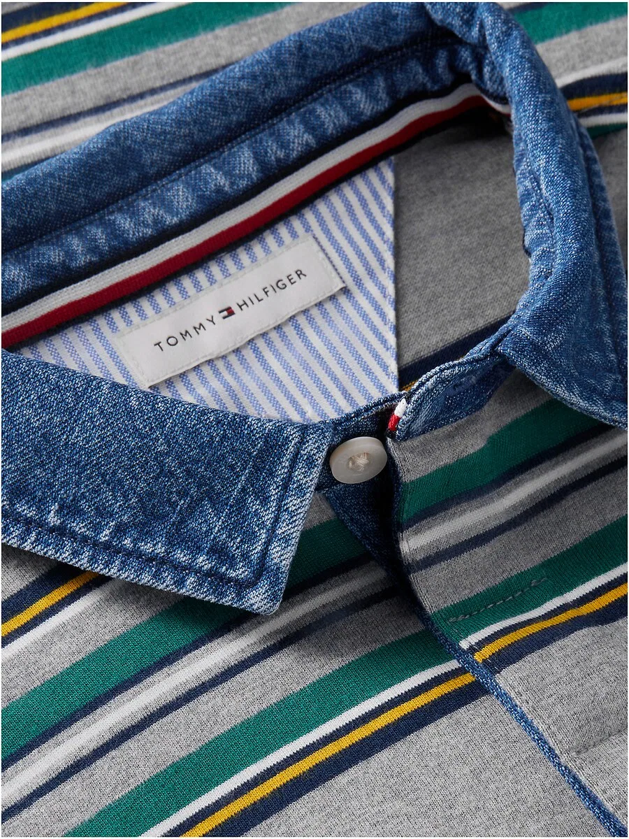 Топ TOMMY HILFIGER серого цвета с пятнистым рисунком — фото 4