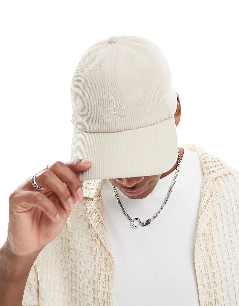 

Бейсболка из вельвета с вышивкой в тон ASOS DESIGN