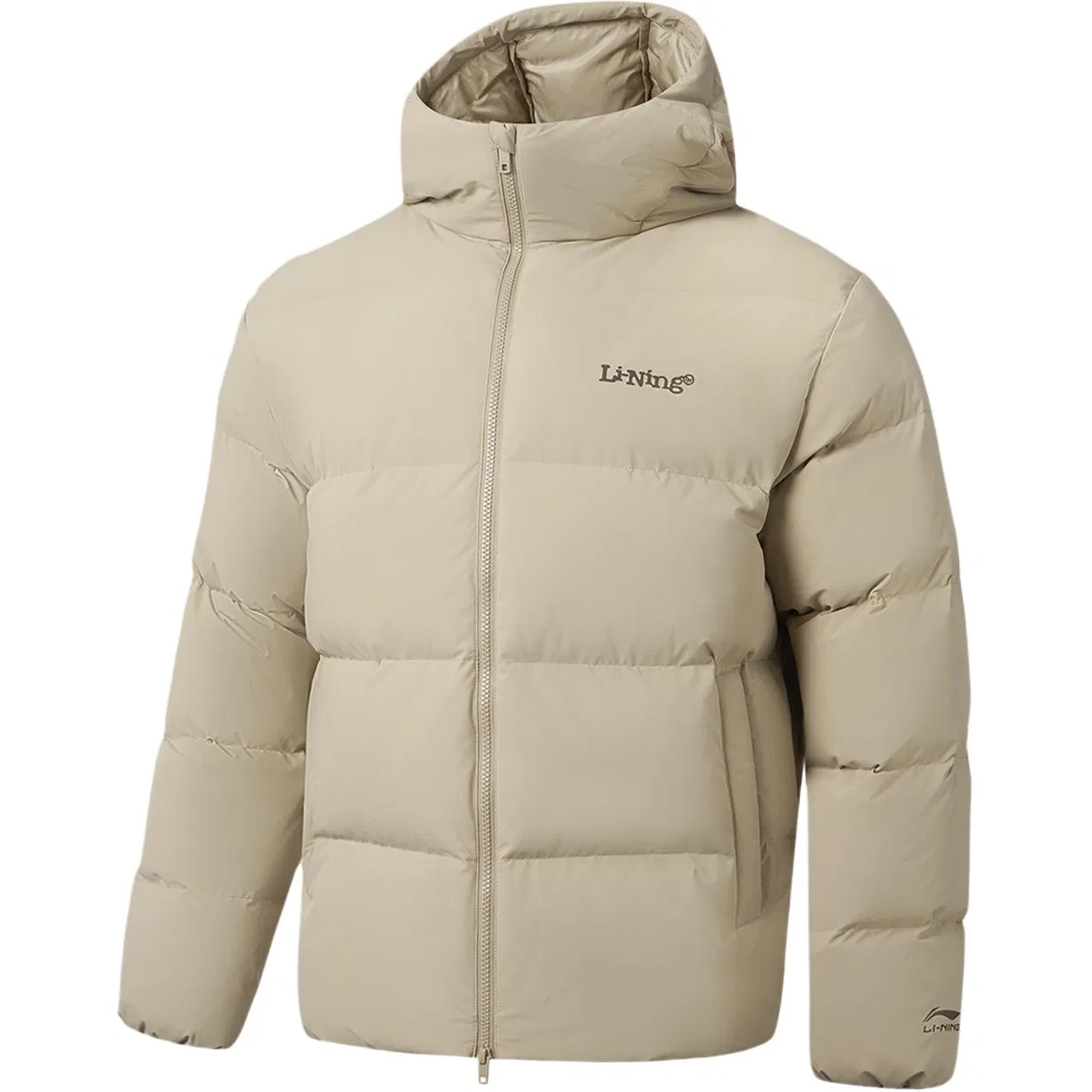 Детский пуховик с капюшоном Li-Ning, Mole Umber