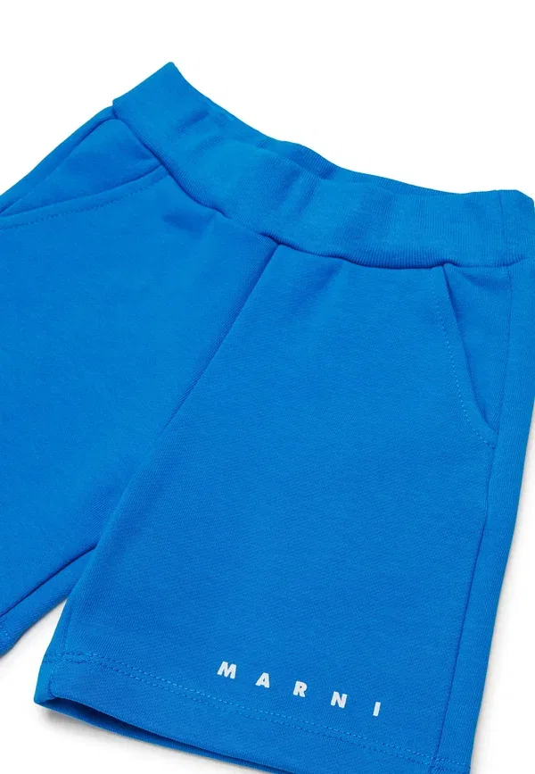 Шорты из хлопка Marni light blue, светло-голубой — фото 3